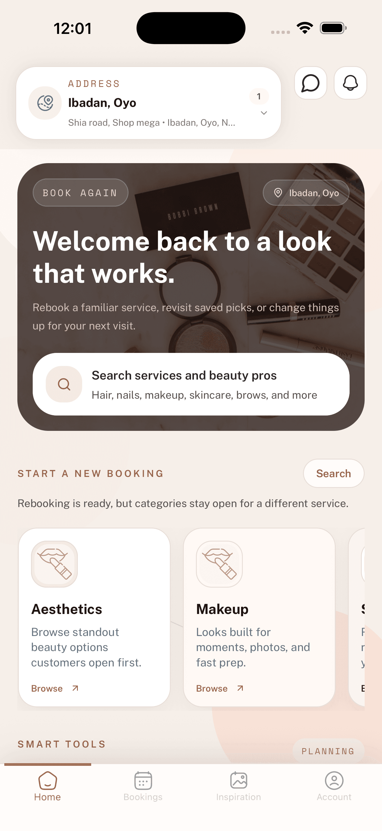 Reslay customer app home
